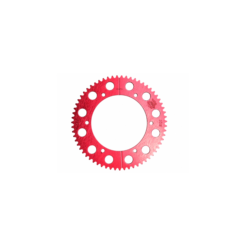#35 Red Rear Sprocket, Two-Piece Split - Image 2